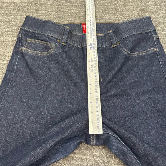 SPANXshape Spanx EveryWear Kick Flare Jeans Women XL Raw Indigo Dark Wash Denim - Picture 6 of 13